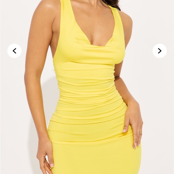 Fashion Nova Yellow Maxi Dress - Picture 2 of 6